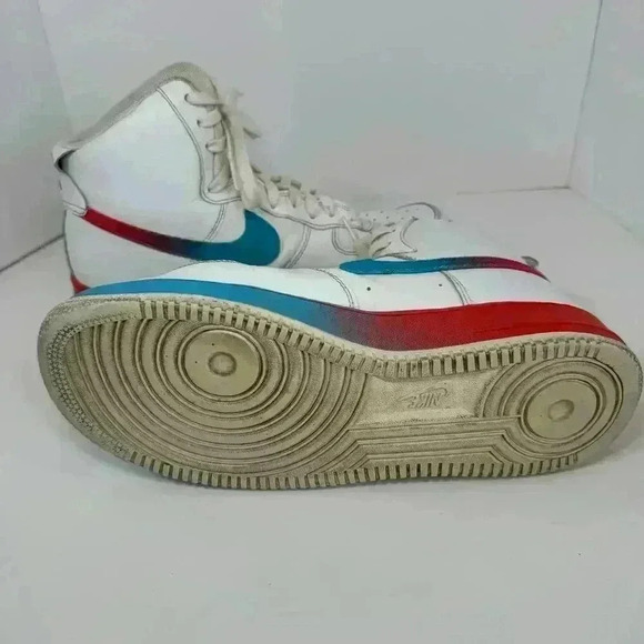Nike Air Force 1 High Gradient White Blue Fury Ember Glow Men\'s Size 10 CJ0525 main image 9